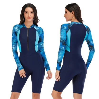 Wet Suit Shorts One Piece Swimsuit - Image 2