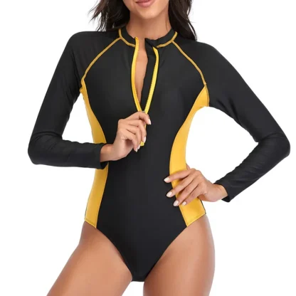 Closed Sleeve One Piece Swimsuit - Image 5