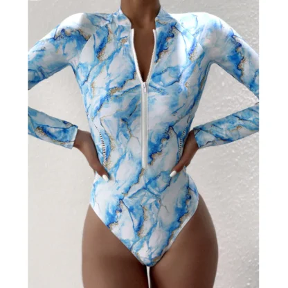 High Cut One Piece Swimsuit - Image 3