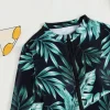 Leafy Print One Piece Swimsuit - Image 5