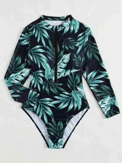 zipper-Leaf-Printed-Swimsuit-2023-Women-One-Piece-Long-Sleeve-Swimwear-Female-Bathers-Bathing-Swimming-Suit.jpg_640x640