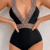 Lace Splicing One Piece Swimsuit