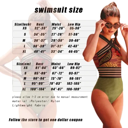 Leopard Print Ruffle One-Piece Swimsuit - Image 4