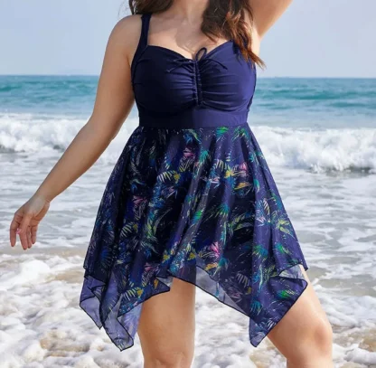 Flowy Skirt One Piece Swimsuit - Image 2