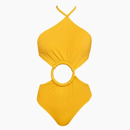Halter Neck One Piece Swimsuit - Image 3