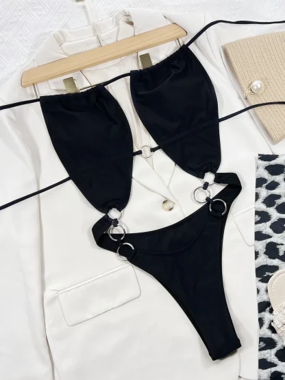 High-Cut One Piece Swimsuit - Image 3