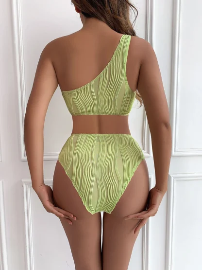 Sexy Rib One Piece Swimsuit - Image 6