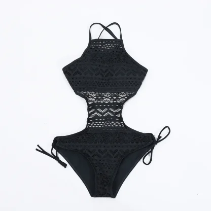Cut Out Side One Piece Swimsuit - Image 4