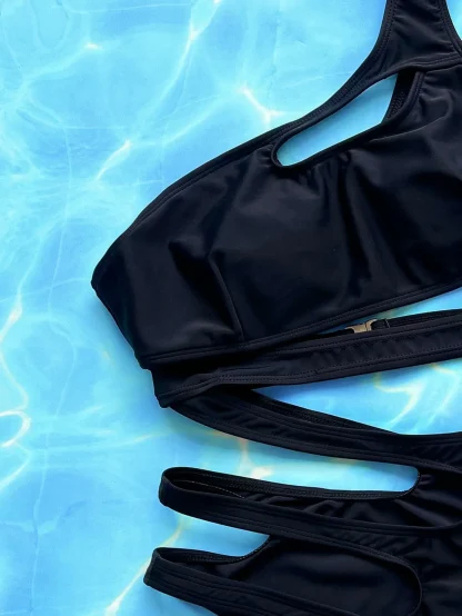 Stylish Cut Out One Piece Swimsuit - Image 6