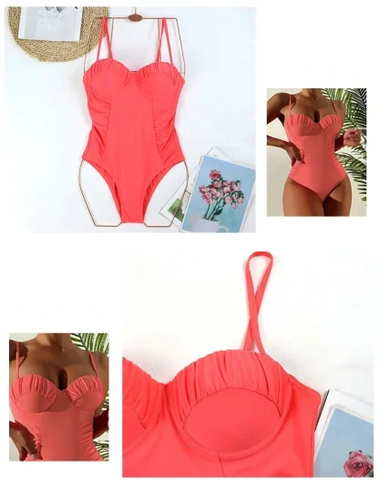 Sexy Push-Up One Piece Swimsuit - Image 3