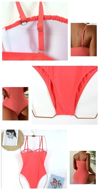 Sexy Push-Up One Piece Swimsuit - Image 4