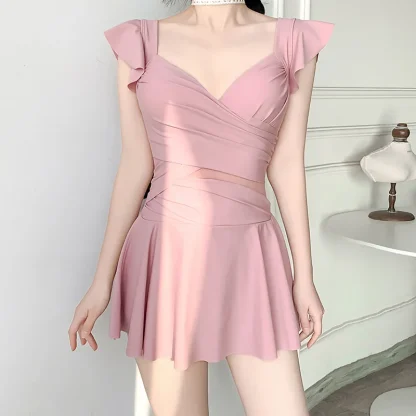 Dress Style One Piece Swimsuit - Image 3