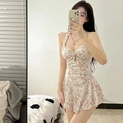Sweet Floral One Piece Swimsuit - Image 3