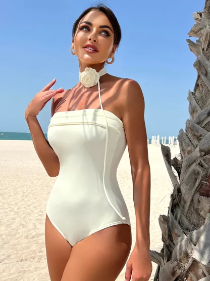 Sexy Tummy Control One Piece Swimsuit - Image 2