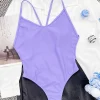 Backless One Piece Thong Swimsuit - Image 3