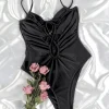 Hollow Out Bandage One Piece Swimsuit - Image 5