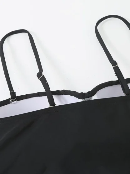 Strappy Cross One Piece Swimsuit - Image 5