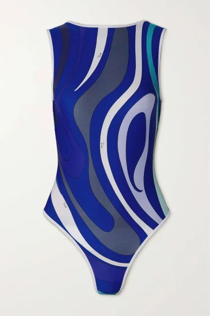 Beachwear Print One Piece Swimsuit - Image 4