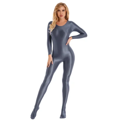 One Piece Swimsuit with Round Neck - Image 3