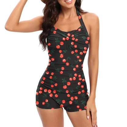 Ruffled Boyleg One Piece Swimsuit - Image 6