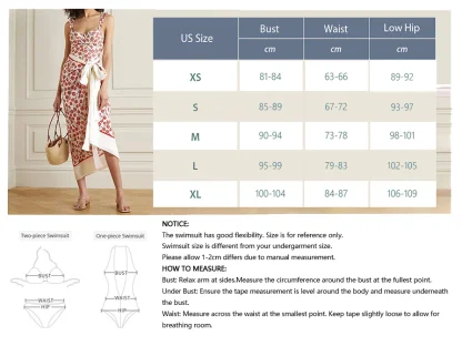 One-Piece Swimsuit with Waist Bow - Image 7