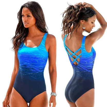 Sunset Gradient One Piece Swimsuit - Image 6