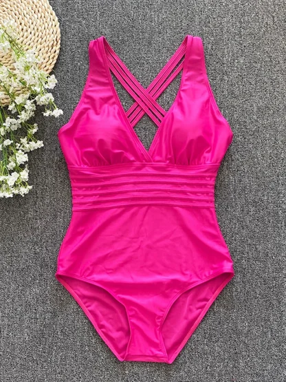 Push-Up Beach One Piece Swimsuit - Image 5