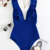 Ruffled Beachwear One Piece Swimsuit - Image 6