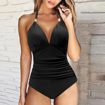 Halter Push-Up One Piece Swimsuit