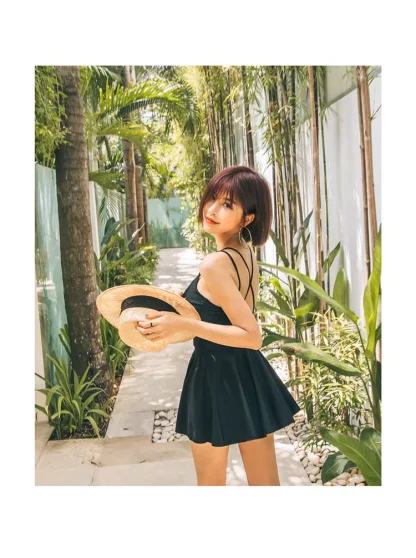 Chic Skirted One Piece Swimsuit - Image 2