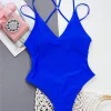 Backless Sexy Pad One Piece Swimsuit - Image 3