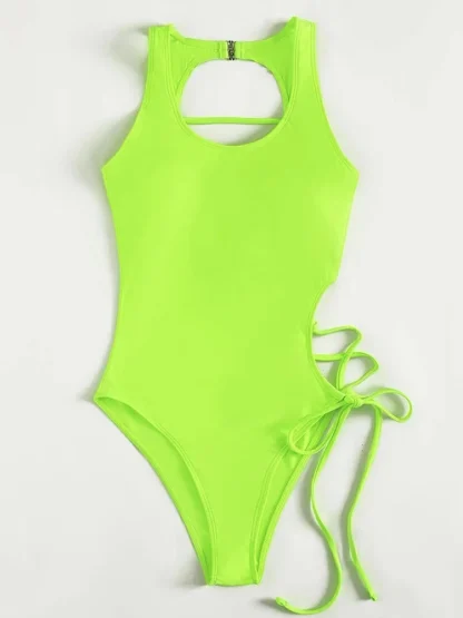 Beachwear Bandage One Piece Swimsuit - Image 7
