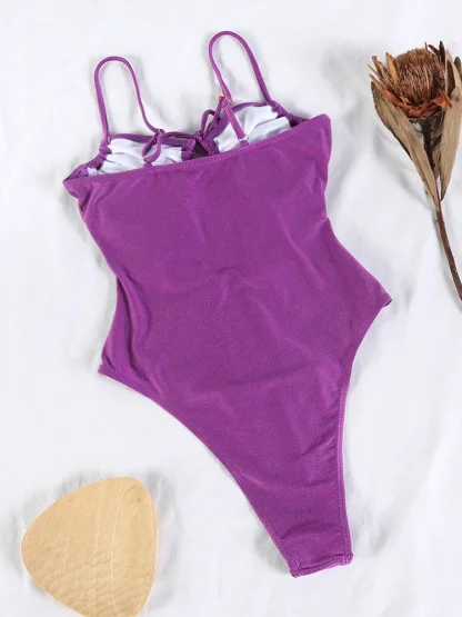 Tied Swimwear One Piece Swimsuit - Image 5