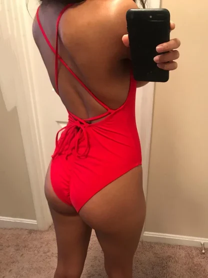 Sexy Padded One Piece Swimsuit - Image 5