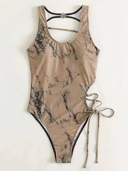 Beachwear Bandage One Piece Swimsuit - Image 5