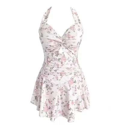 Elegant Floral One Piece Swimsuit - Image 5