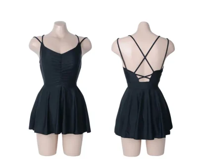 Chic Skirted One Piece Swimsuit - Image 3