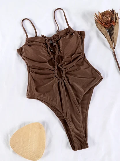 Tied Swimwear One Piece Swimsuit - Image 2