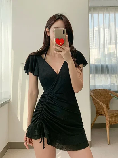 Summer Swimdress One Piece Swimsuit - Image 3