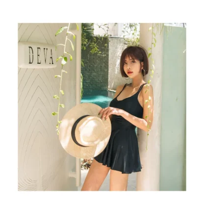 Chic Skirted One Piece Swimsuit