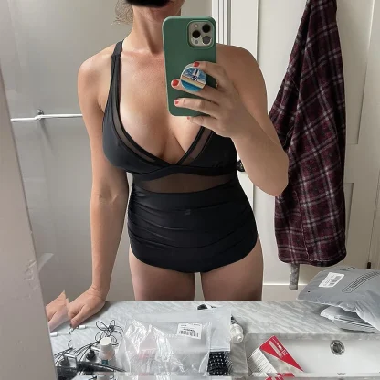 Removable Bra One Piece Swimsuit - Image 6