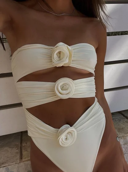 Beach Bathing One Piece Swimsuit - Image 5
